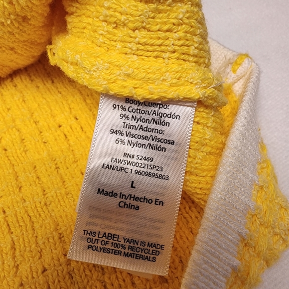 Yellow Short Sleeve Knit Sweater Dress - Picture 8 of 12